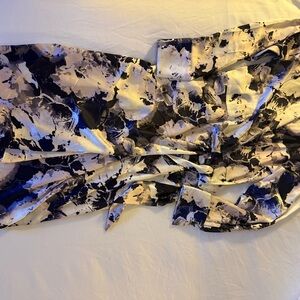 Worthington Blue and Black Midi Dress